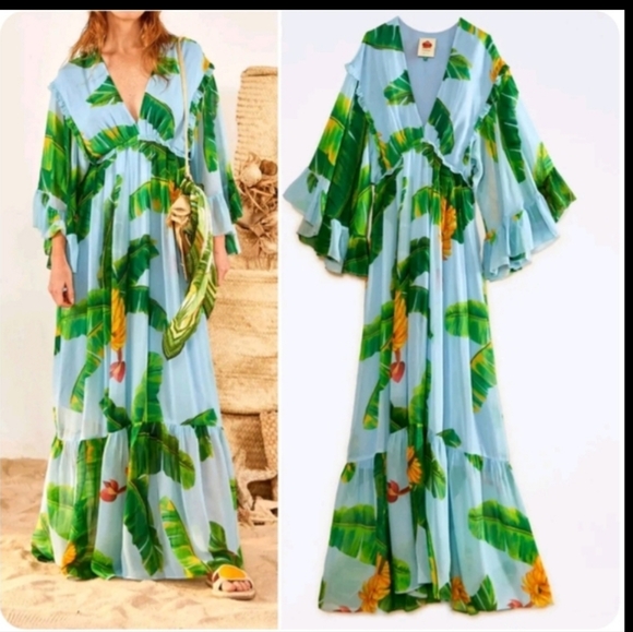 FARM Rio Dresses & Skirts - Farm Rio Fresh Bananas Maxidress